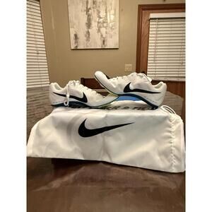 Nike Zoom Rival Sprint Track & Field Spikes Shoes White FZ9663 102 Men's Sz 7.5